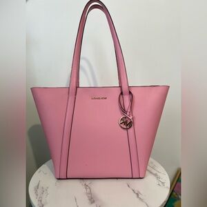 Michael Kors Pink Tote with MK Charm
